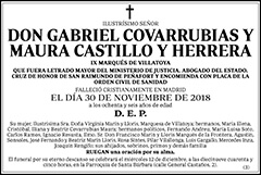 Gabriel Covarrubias y Manura Castillo y Herrera